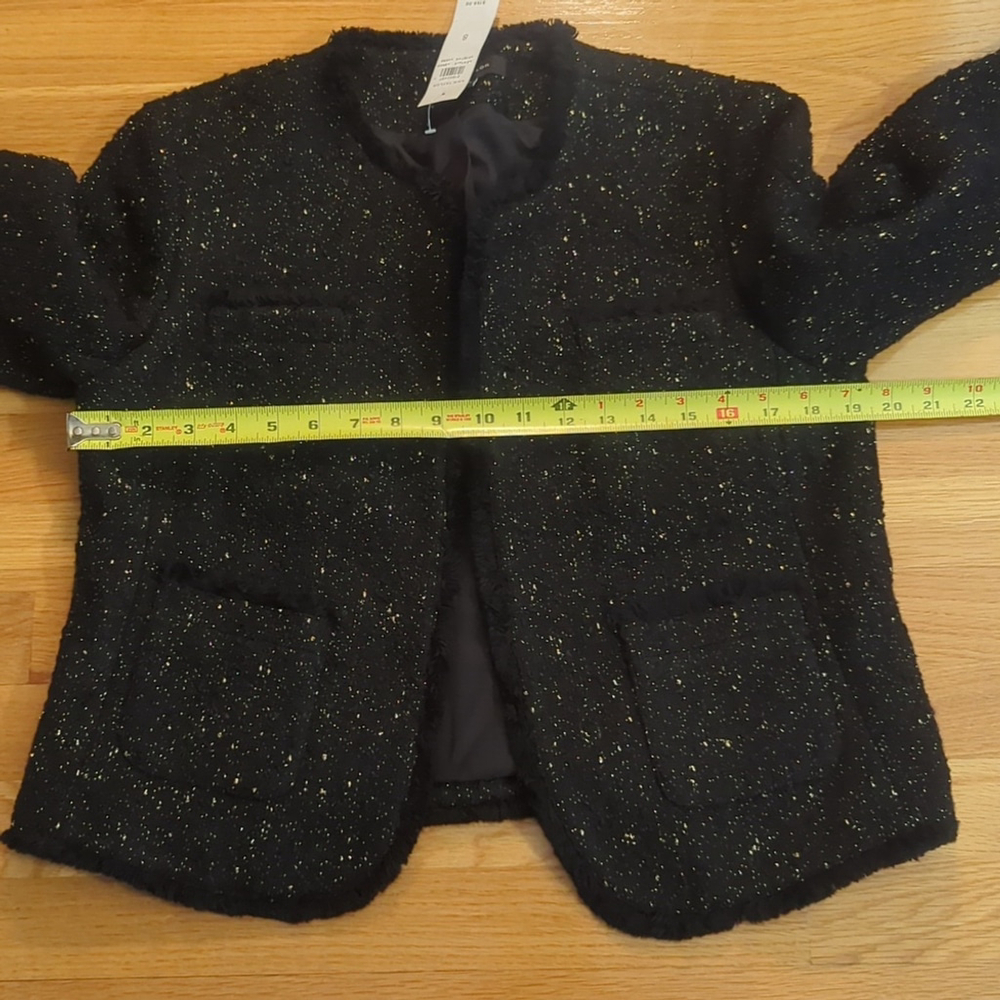 Ann Taylor Black Glitter Blazer - Picture 5 of 12
